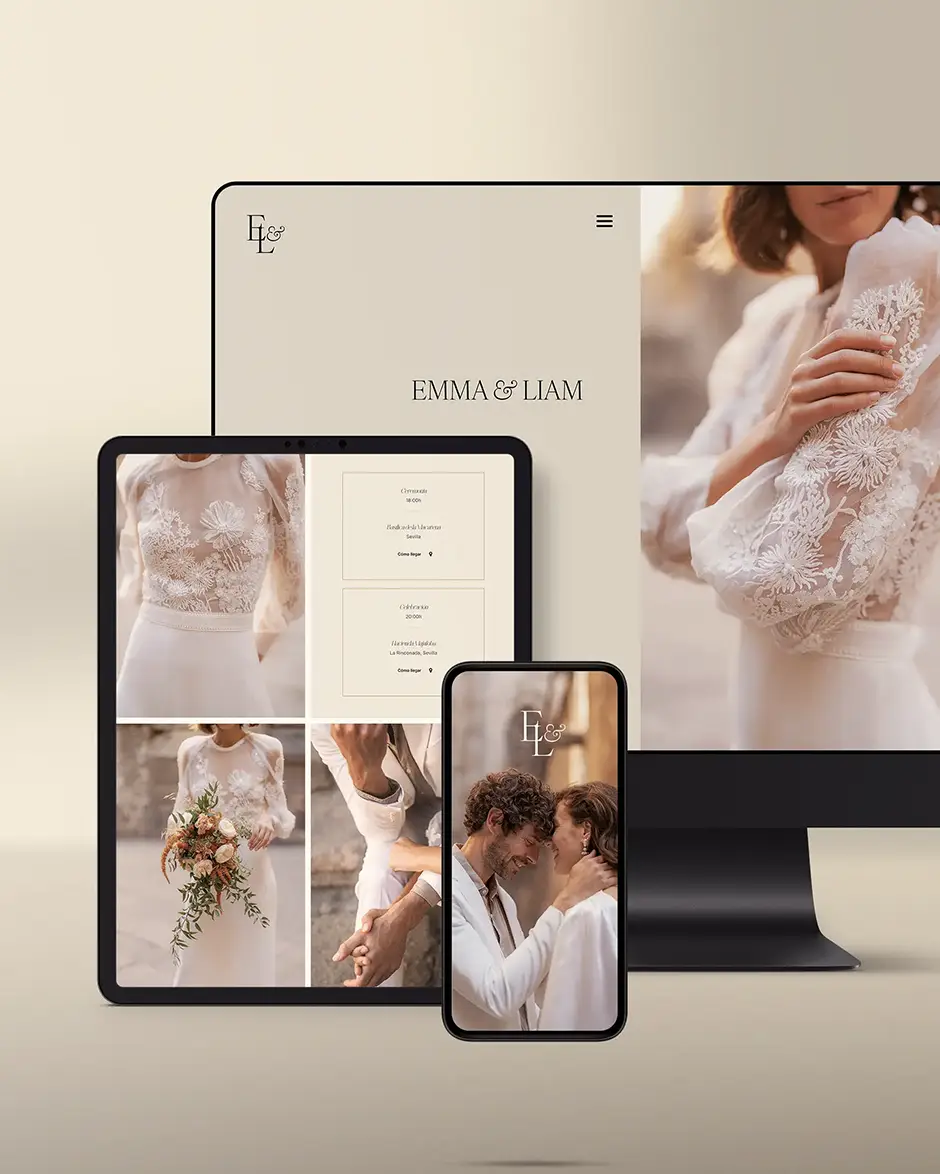 Funcionalidades web de boda